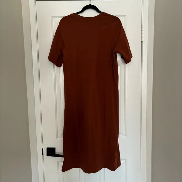 Nordstrom Stretch Midi Cotton Dress - Picture 3 of 6